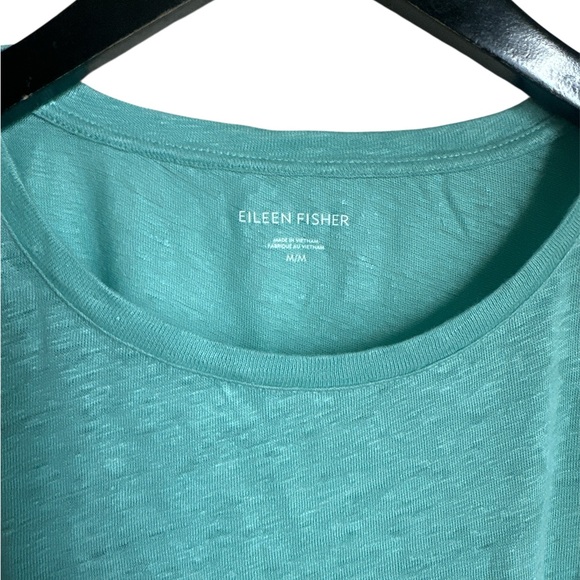 Eileen Fisher Women's Teal Top M - Picture 2 of 2